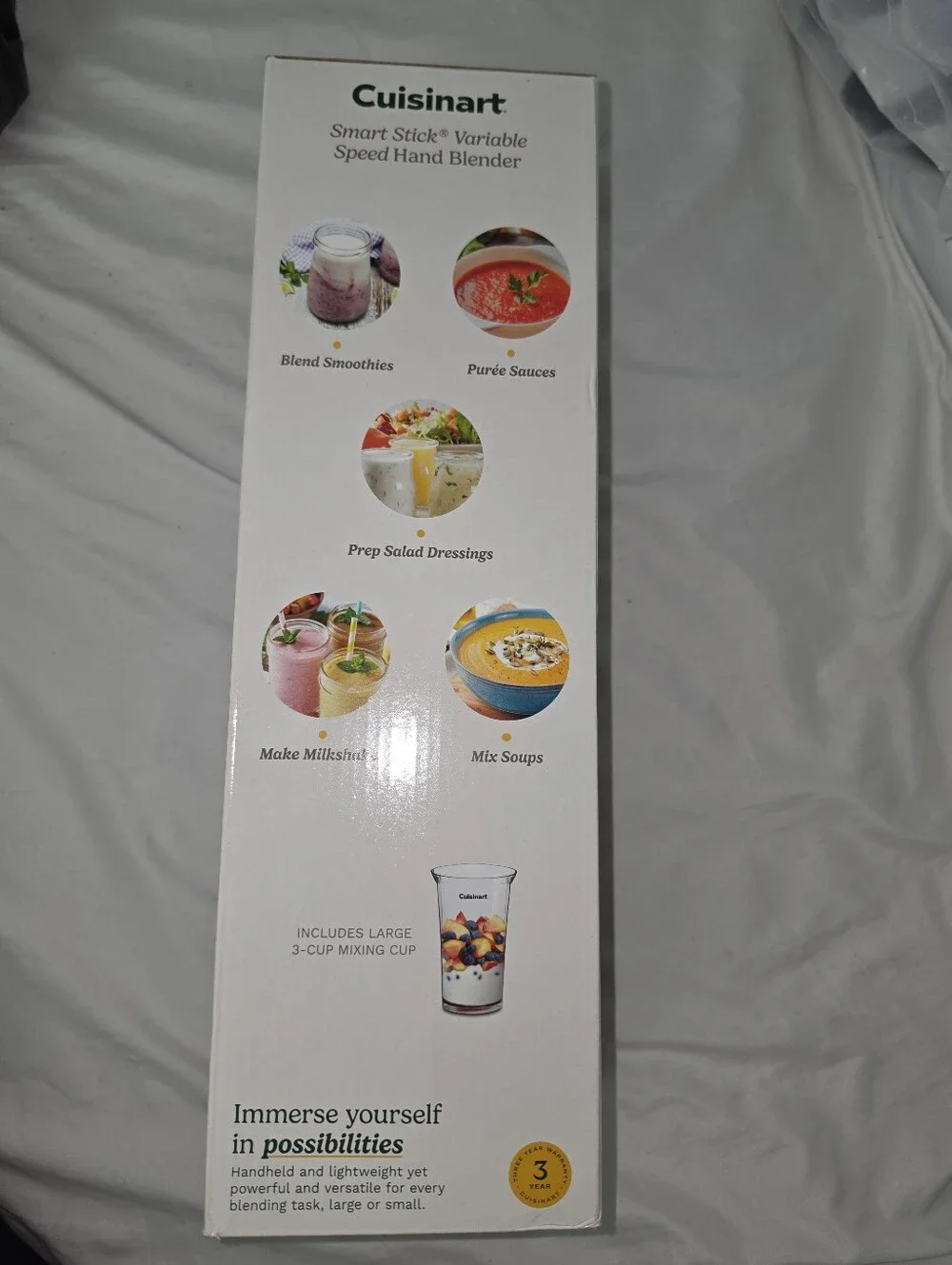 Cuisinart FIRE! NIB! Smart Stick Variable Speed Hand Blender #CSB-175P1. R2S!